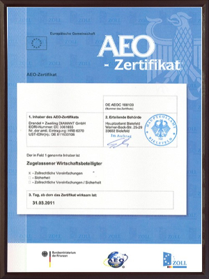 D+Z AEO证书